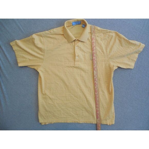 Fairway Greene Polo Men Sz L Pureformance The Players Golf Yellow Short Sleeve - Picture 5 of 7